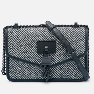 DKNY Elissa Small Tweed Shoulder Crossbody Bag NEW